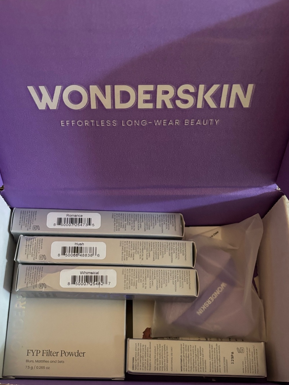 Wonderskin Makeup Set in Purple Box